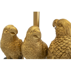 GLAM Lampe de Table Perroquets – Design Animaux Chic Ø30x62,5 cm