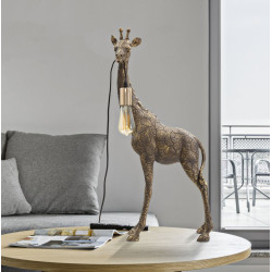 GLAM Lampe de Table Girafe – Élégance Animalière et Glamour 40x22x80 cm
