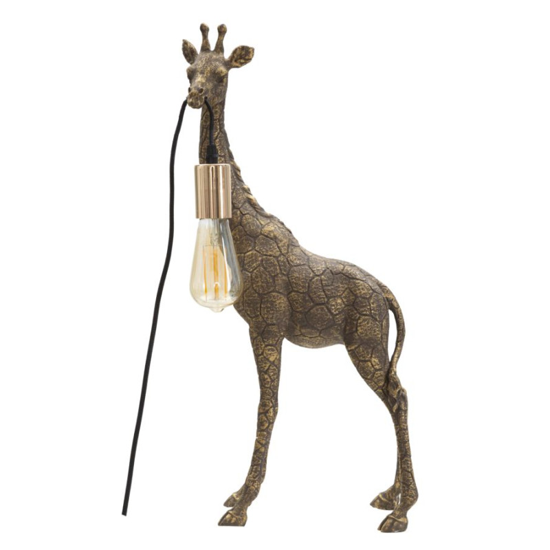 GLAM Lampe de Table Girafe – Chic et Style Glam 28x16x60 cm