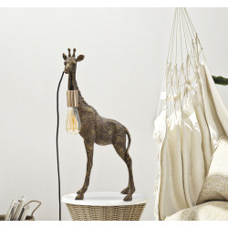GLAM Lampe de Table Girafe – Chic et Style Glam 28x16x60 cm
