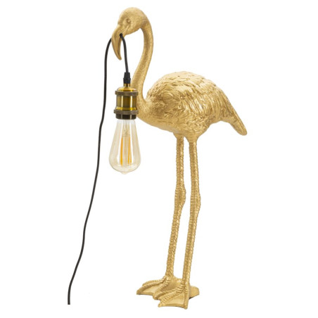 GLAM Lampe de Table Flamingo – Design Exotique et Glam 37x19x59 cm