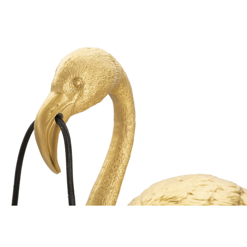 GLAM Lampe de Table Flamingo – Design Exotique et Glam 37x19x59 cm