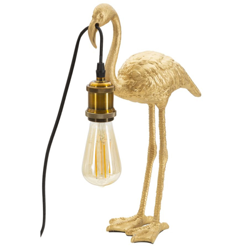 GLAM Lampe de Table Flamingo – Élégance Raffinée 13x11,5x39,5 cm