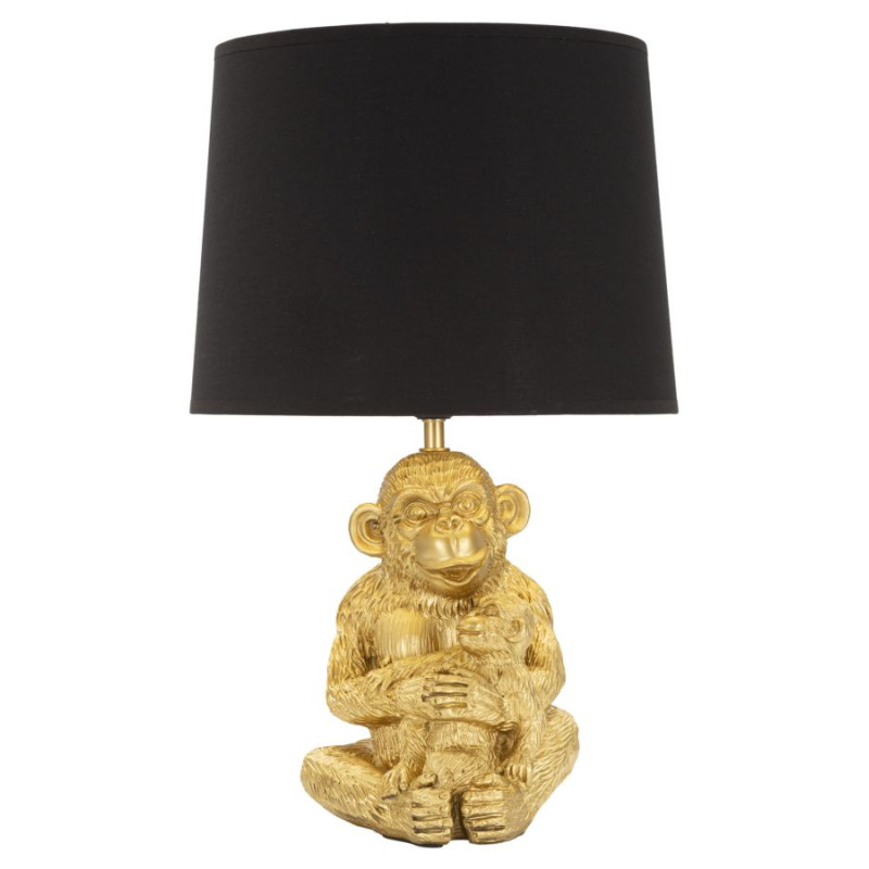 GLAM Lampe de Table Monkey Mum – Chic et Élégance Animalière Ø30x49 cm