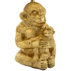 GLAM Lampe de Table Monkey Mum – Chic et Élégance Animalière Ø30x49 cm