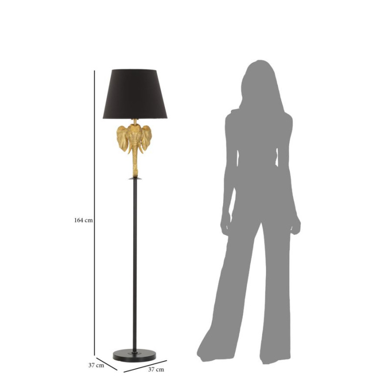 GLAM Lampadaire Éléphant – Glamour et Design Animaux Ø37x164 cm