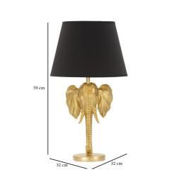 GLAM Lampe de Table Éléphant – Élégance Animalière Ø32x59 cm