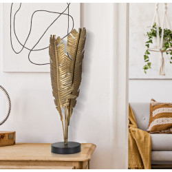 GLAM Lampe de Table Palm – Luxe et Élégance Contemporaine Ø26x65 cm