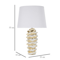 GLAM Lampe de Table Glam Space – Design Futuriste et Chic Ø33x53 cm