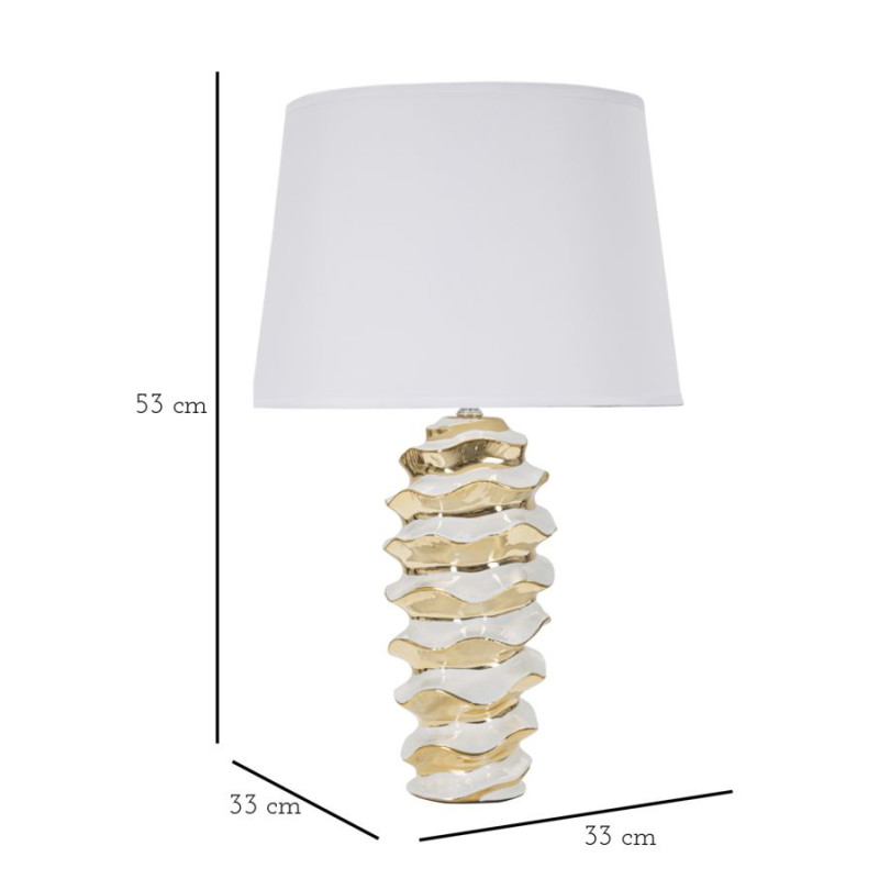 GLAM Lampe de Table Glam Space – Design Futuriste et Chic Ø33x53 cm