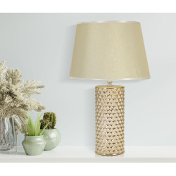 GLAM Lampe de Table Glam Gold – Luxe Brillant et Style Contemporain Ø30x47,5 cm
