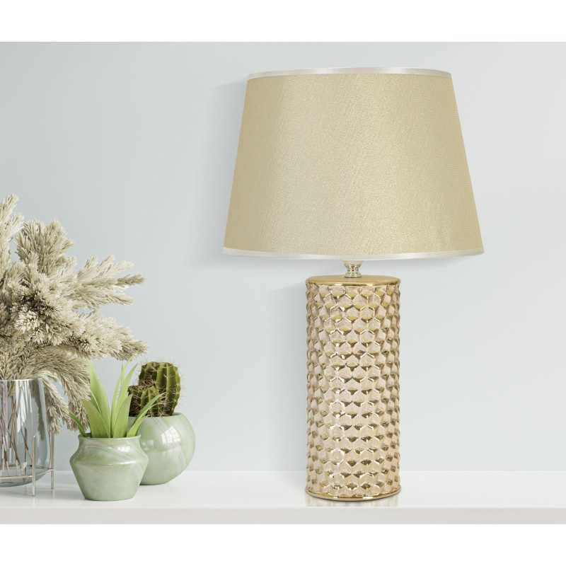 GLAM Lampe de Table Glam Gold – Luxe Brillant et Style Contemporain Ø30x47,5 cm