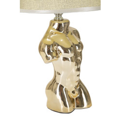 GLAM Lampe de Table Glam Man – Style Contemporain Chic 25x42,5 cm