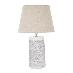 BOHO CHICH Lampe de Table Polyrésine Nairobi – Ambiance Bohème et Luxe Ø35x60,5 cm
