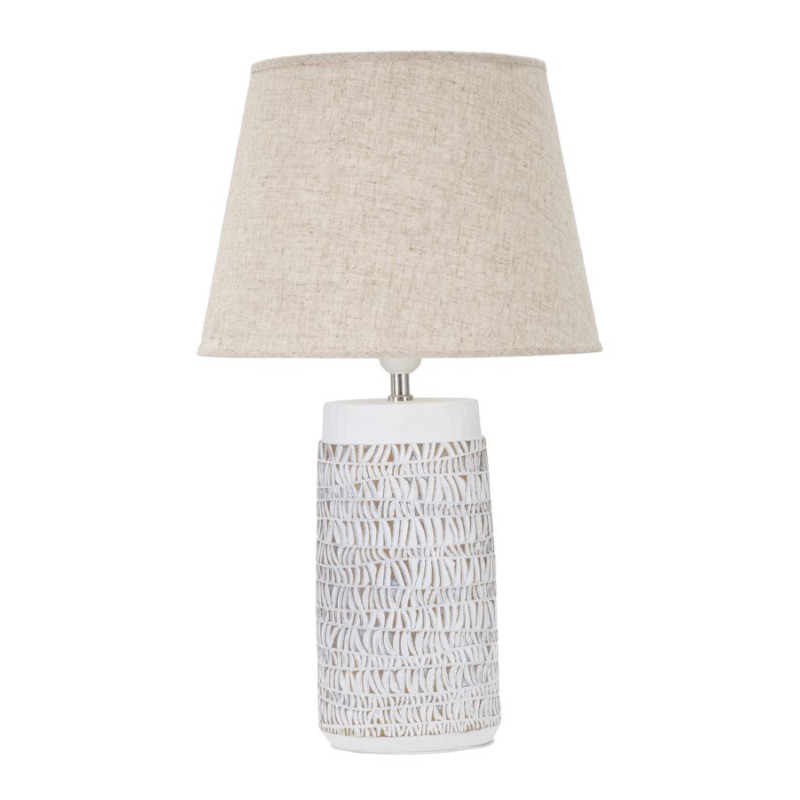 BOHO CHICH Lampe de Table Polyrésine Nairobi – Ambiance Bohème et Luxe Ø35x60,5 cm