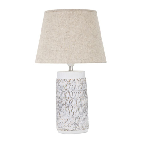 BOHO CHICH Lampe de Table Polyrésine Nairobi – Ambiance Bohème et Luxe Ø35x60,5 cm