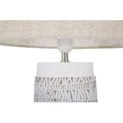 BOHO CHICH Lampe de Table Polyrésine Nairobi – Ambiance Bohème et Luxe Ø35x60,5 cm