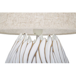 BOHO CHICH Lampe de Table Polyrésine Honduras – Style Bohème Raffiné Ø35x48 cm
