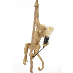 GLAM Plafonnier Singe Or – Glamour et Luxe Animalier Ø27x32x60 cm