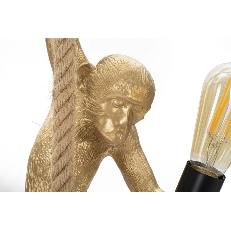 GLAM Plafonnier Singe Or – Glamour et Luxe Animalier Ø27x32x60 cm