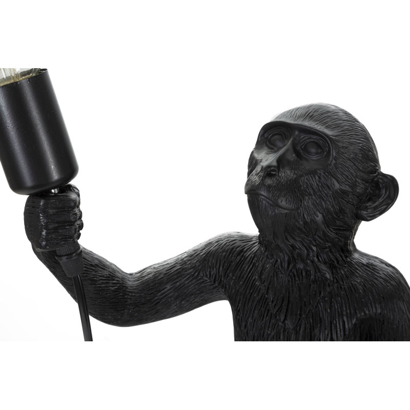 GLAM Lampe de Table Monkey Noir – Design Élégant et Ambiance Chic Ø26x34x55 cm