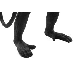 GLAM Lampe de Table Monkey Noir – Design Élégant et Ambiance Chic Ø26x34x55 cm