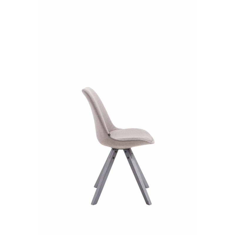 Chaise visiteur Toulouse tissu Square gris | gris