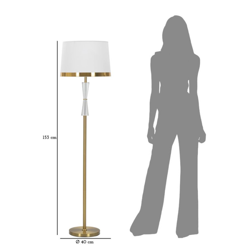 Lampadaire Cristal – Luxe et Modernité Ø 40x153 cm