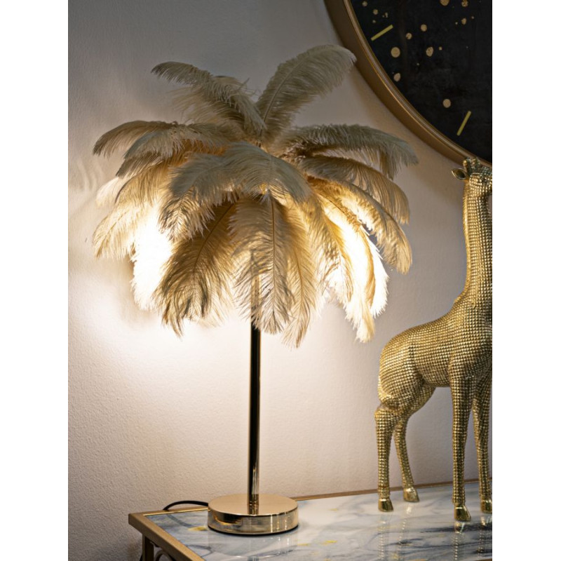 Lampe de Table Palm Cammello – Luxe Glam Ø 55x60 cm