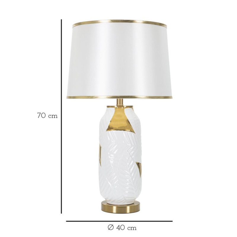 Lampe de Table Céramique – Style Contemporain Ø 40x70 cm