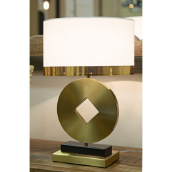 Lampe de Table Coin – Style Glam Ø 30x53 cm