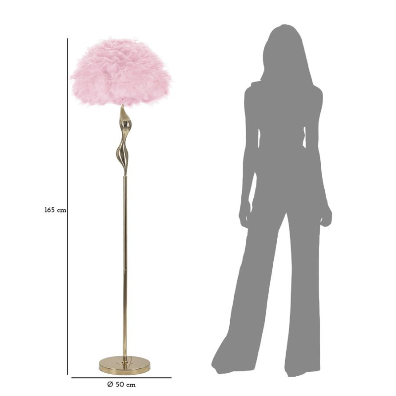 Lampadaire Slim Rose – Chic et Élégant Ø 50x165 cm