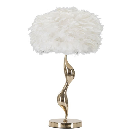 Lampe de Table Slim Blanc – Élégance Contemporaine Ø 40x63 cm