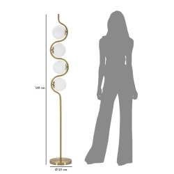 Lampadaire Glamy S 4 Luci – Design Élégant Ø 25x165 cm