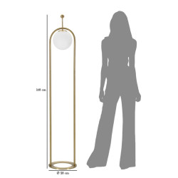 Lampadaire Glamy Arc – Élégance Moderne Ø 28x168 cm