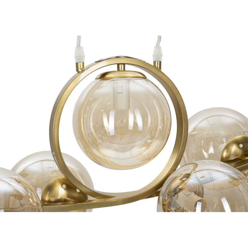 Plafonnier Japon 7 Lumières – Élégance et Luxe 115x30x36 cm