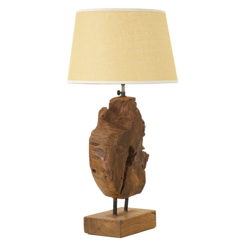 Lampe de Table Teck Kepala – Élégance Naturelle Ø 35x69 cm