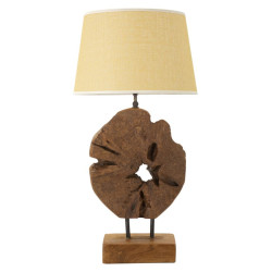 Lampe de Table Teck Kepala – Élégance Naturelle Ø 35x69 cm