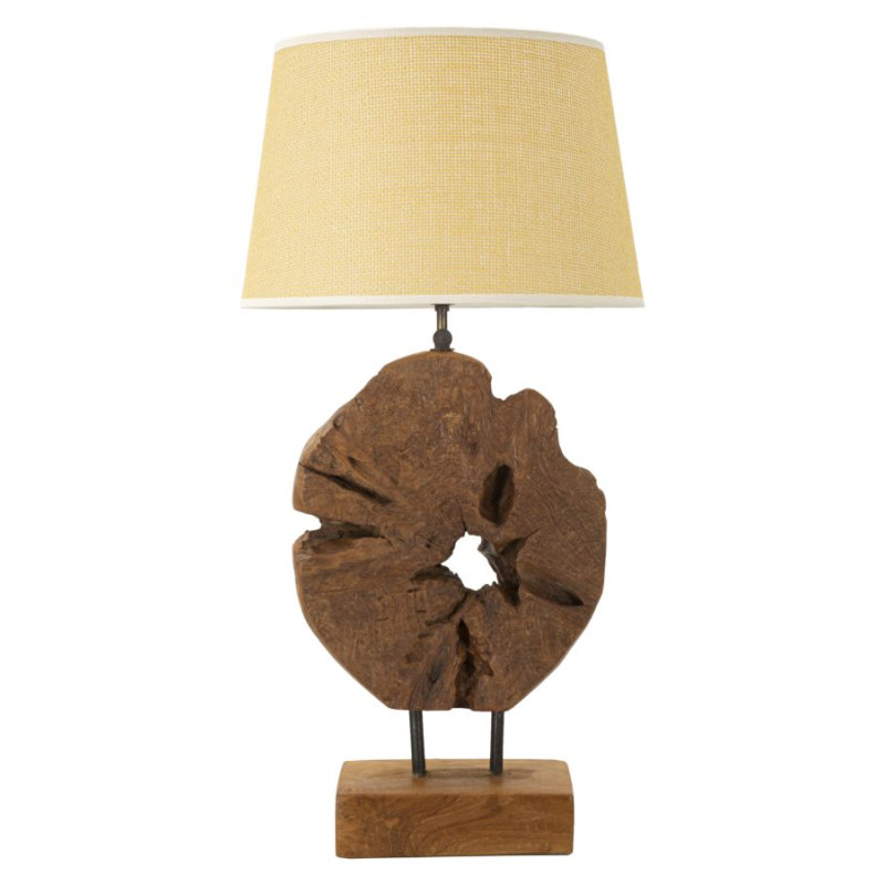 Lampe de Table Teck Kepala – Élégance Naturelle Ø 35x69 cm