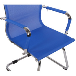 Chaise visiteur Barnet Mesh | bleu