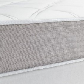 DEKO DREAM Matelas Magnifique - 140 x 190 cm - Ressorts ensachés et mémoire de forme - 5 zones de confort - 22 cm - Ferme