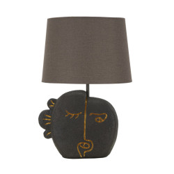 Lampe de Table Tribal -B- – Élégance Contemporaine Ø 27,5x39,5 cm