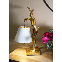 Lampe de Table Lapin Stand – Style Minimaliste 26x16x47 cm