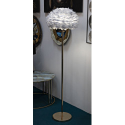Lampadaire Plumes Slim Gris – Élégance Contemporaine Ø 43x170 cm