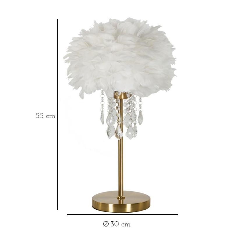 Lampe de Table Diamant – Luxe et Glam Ø 30x55 cm
