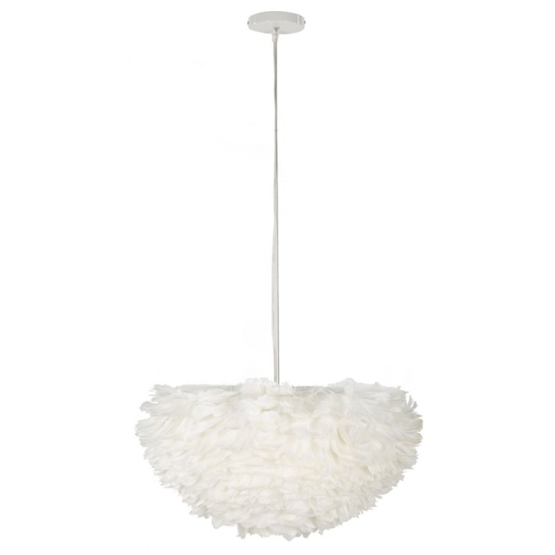 Plafonnier Plume – Style Glam et Contemporain Ø 60x30 cm (hauteur avec câble 110 cm)