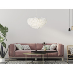 Plafonnier Plume – Style Glam et Contemporain Ø 60x30 cm (hauteur avec câble 110 cm)