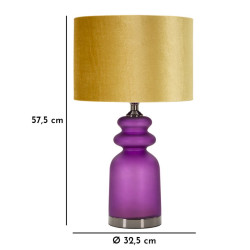 Lampe de Table Milva Two – Design Glam Ø 32,5x57,5 cm