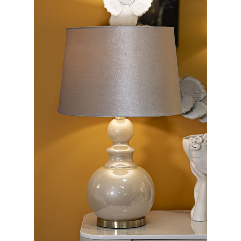 Lampe de table Perly Tower – Design Glam Ø 37,5 x 61 cm