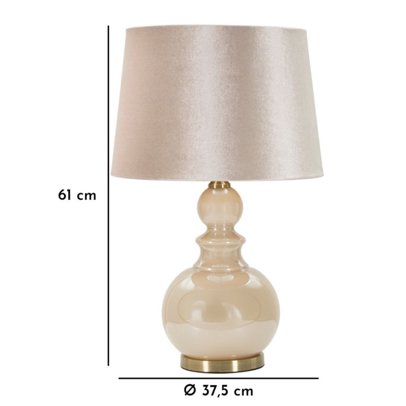 Lampe de table Perly Tower – Design Glam Ø 37,5 x 61 cm
